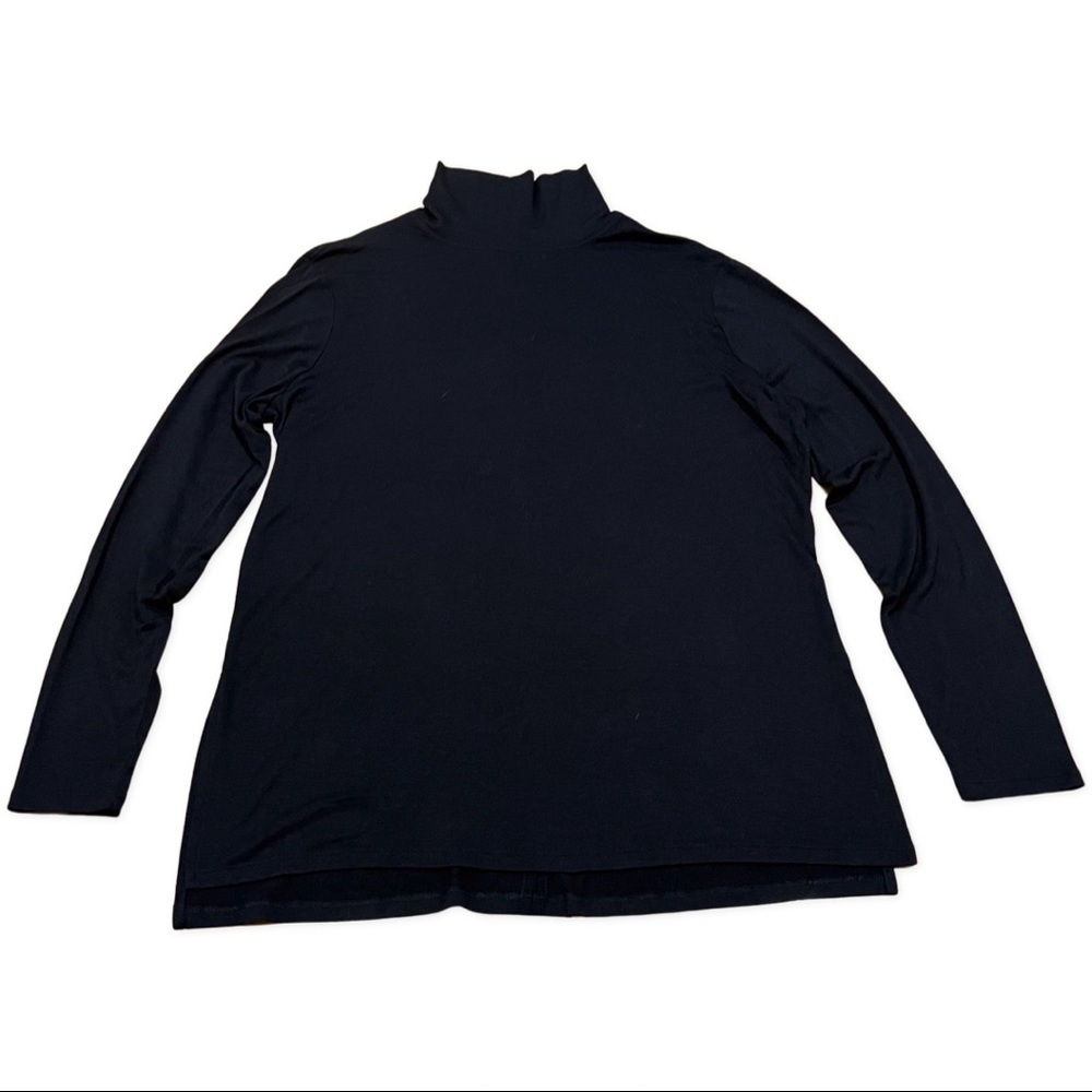 Athleta Black Long Sleeved Mock Turtleneck